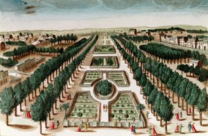 Uitzicht op de Jardin des Plantes vanuit het Cabinet d